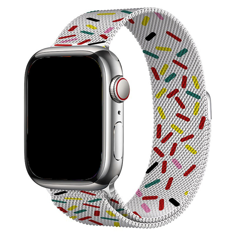 Red milanese apple watch band online